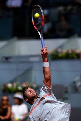 MADRID OPEN TENNIS 2026. ATP, Tennis Herren SINNER ¢ ITA v NORRIE ¢ GBR Cameron Norrie, Great Britain, during Madrid Open Tennis 2025 match. April 28, 2026.(ALTERPHOTOS Acero) MadridSpain  Copyright: xAcerox