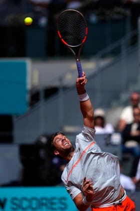 MADRID OPEN TENNIS 2026. ATP, Tennis Herren SINNER ¢ ITA v NORRIE ¢ GBR Cameron Norrie, Great Britain, during Madrid Open Tennis 2025 match. April 28, 2026.(ALTERPHOTOS Acero) MadridSpain  Copyright: xAcerox