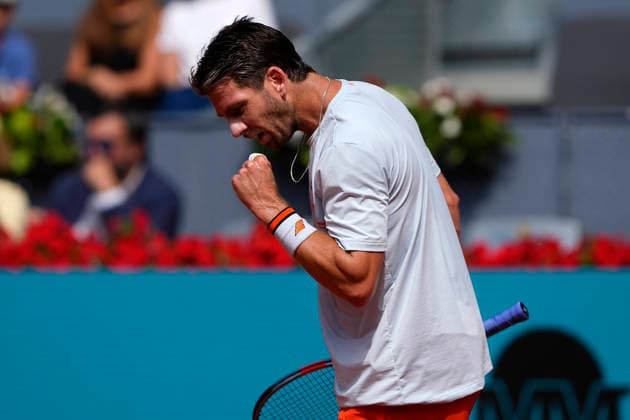 MADRID OPEN TENNIS 2026. ATP, Tennis Herren SINNER ¢ ITA v NORRIE ¢ GBR Cameron Norrie, Great Britain, during Madrid Open Tennis 2025 match. April 28, 2026.(ALTERPHOTOS Acero) MadridSpain  Copyright: xAcerox