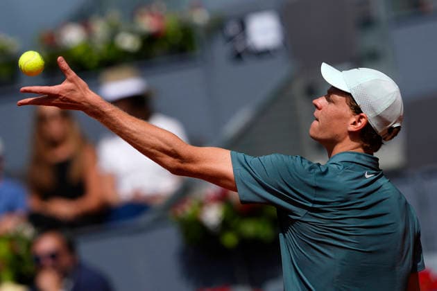 MADRID OPEN TENNIS 2026. ATP, Tennis Herren SINNER ¢ ITA v NORRIE ¢ GBR Jannik Sinner, Italy, during Madrid Open Tennis 2025 match. April 28, 2026.(ALTERPHOTOS Acero) MadridSpain  Copyright: xAcerox