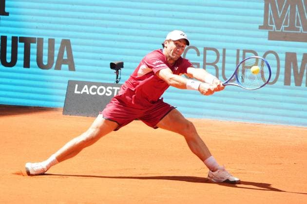 Stefanos Tsitsipas (GRE) vs Casper Ruud (NOR) during Masters Series Madrid 2026 in Madrid, 28 April 2026. Cordon Press 