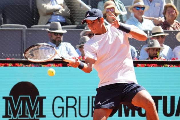 Vit Kopriva (CHE) vs Rafael Jodar (ESP) during Masters Series Madrid 2026 in Madrid, 28 April 2026. Cordon Press 
