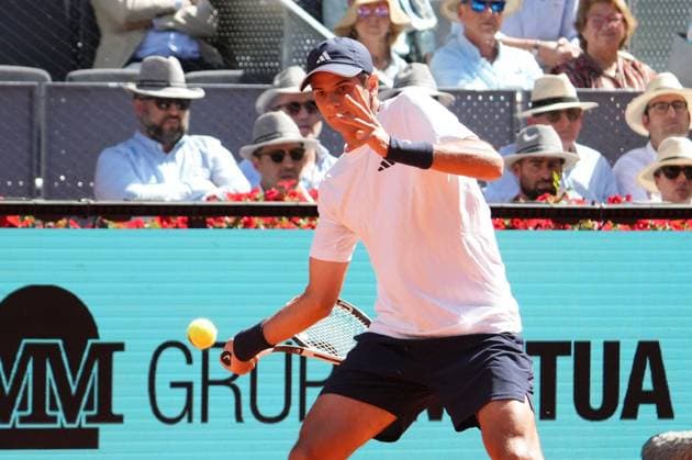 Vit Kopriva (CHE) vs Rafael Jodar (ESP) during Masters Series Madrid 2026 in Madrid, 28 April 2026. Cordon Press 