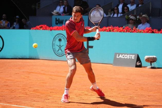 Vit Kopriva (CHE) vs Rafael Jodar (ESP) during Masters Series Madrid 2026 in Madrid, 28 April 2026. Cordon Press 