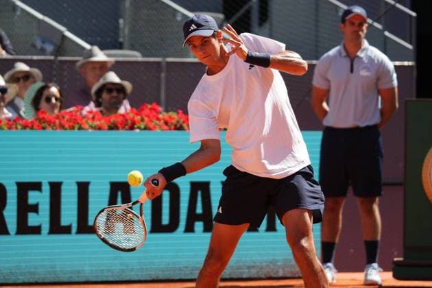 Vit Kopriva (CHE) vs Rafael Jodar (ESP) during Masters Series Madrid 2026 in Madrid, 28 April 2026. Cordon Press 