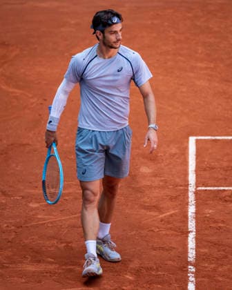 Mutua Madrid Open - Day Nine MADRID, SPAIN - APRIL 28: Lorenzo Musetti of Italy is seen against Jiri Lehecka of Czech Republic during the Men s Singles Round of 16 match during the Mutua Madrid Open 2026 tournament celebrated at La Caja Magica on April 28, 2026 in Madrid, Spain. Madrid La Caja Magica Madrid Spain Copyright: xAlbertoxGardinx AGardin_20260428_Tennis_Madrid_Day9_0512