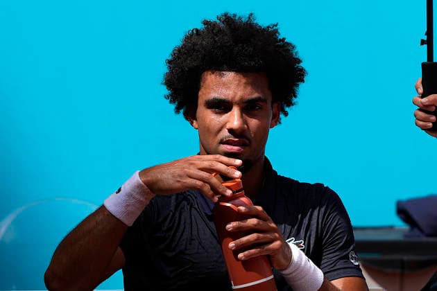 MADRID OPEN TENNIS 2026. ATP, Tennis Herren FILS ¢ FRA v ETCHEVERRY ¢ ARG Arthur Fils, France, during Madrid Open Tennis 2025 match. April 28, 2026.(ALTERPHOTOS Acero) MadridSpain  Copyright: xAcerox
