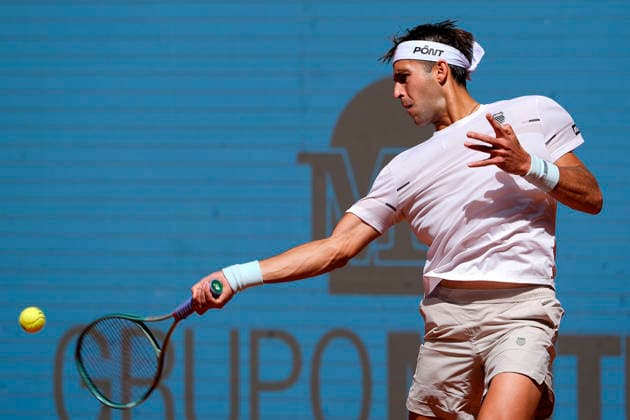 MADRID OPEN TENNIS 2026. ATP, Tennis Herren FILS ¢ FRA v ETCHEVERRY ¢ ARG Tomas Martin Etcheverry, Argentina, during Madrid Open Tennis 2025 match. April 28, 2026.(ALTERPHOTOS Acero) MadridSpain  Copyright: xAcerox