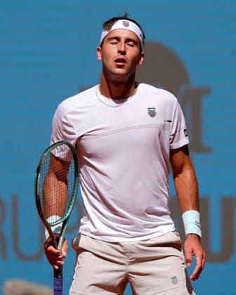 MADRID OPEN TENNIS 2026. ATP, Tennis Herren FILS ¢ FRA v ETCHEVERRY ¢ ARG Tomas Martin Etcheverry, Argentina, during Madrid Open Tennis 2025 match. April 28, 2026.(ALTERPHOTOS Acero) MadridSpain  Copyright: xAcerox
