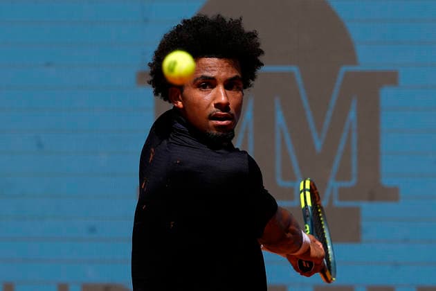 MADRID OPEN TENNIS 2026. ATP, Tennis Herren FILS ¢ FRA v ETCHEVERRY ¢ ARG Arthur Fils, France, during Madrid Open Tennis 2025 match. April 28, 2026.(ALTERPHOTOS Acero) MadridSpain  Copyright: xAcerox