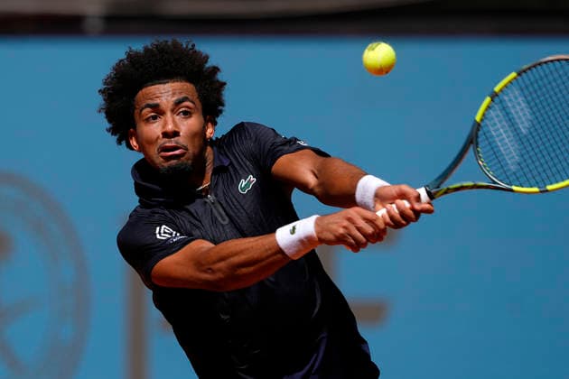 Arthur Fils, France, during Madrid Open Tennis 2025 match. April 28, 2026. (20260428314)