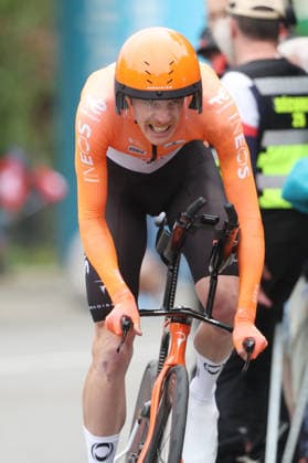 28 04 2026 Villars sur Glane, SWITZERLAND, Tour de Romandie 2026 Prologue Villars sur Glane Villars sur Glane winner Dorian Godon FRA Team Ineos Grenadiers