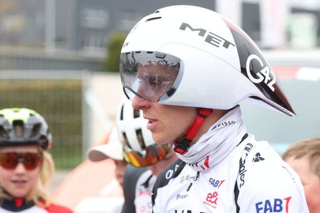 28 04 2026 Villars sur Glane, SWITZERLAND, Tour de Romandie 2026 Prologue Villars sur Glane Villars sur Glane Tadej Pogacar SLO Team UAE Emirates