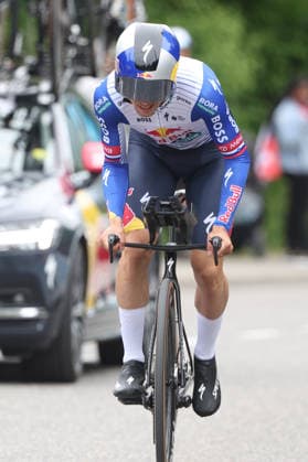 28 04 2026 Villars sur Glane, SWITZERLAND, Tour de Romandie 2026 Prologue Villars sur Glane Villars sur Glane Primoz Roglic SLO Team Bora Hansgrohe