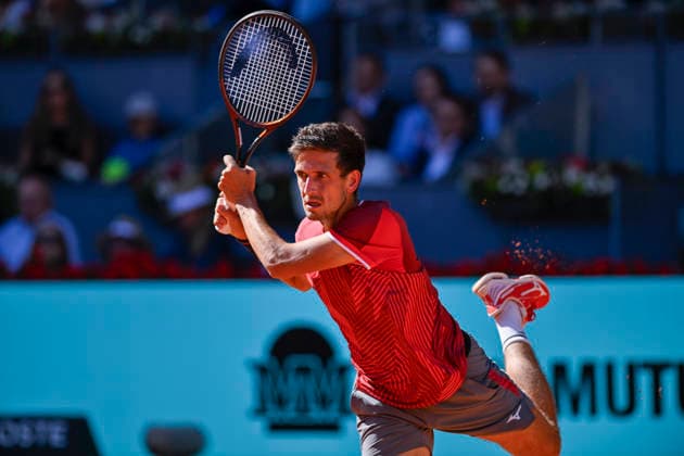 April 28, 2026, Madrid, Madrid, Spain: VIT KOPRIVA of czech republic during the Mutua Madrid Open 2026, ATP, Tennis Herren Masters 1000 and WTA, Tennis Damen 1000 tennis tournament, celebrated at Caja Magica on April 28, 2026 in Madrid, Spain. Madrid Spain - ZUMAc312 20260428_zsp_c312_318 Copyright: xOscarxManuelxSanchezx