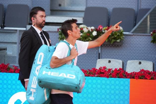 Vit Kopriva (CHE) vs Rafael Jodar (ESP) during Masters Series Madrid 2026 in Madrid, 28 April 2026. Cordon Press 