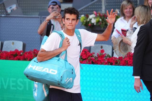 Vit Kopriva (CHE) vs Rafael Jodar (ESP) during Masters Series Madrid 2026 in Madrid, 28 April 2026. Cordon Press 