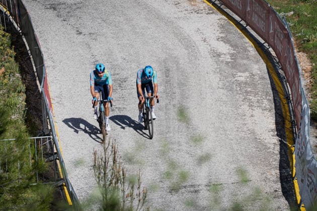 61st Presidential Cycling Tour of Turkiye MUGLA, TURKIYE - APRIL 28: Cyclists compete in the 132-kilometer Marmaris-Kiran route on April 28, 2026 in Mugla, Turkiye. This event represents the third stage of the 8-stage 61st Presidential Cycling Tour of Turkiye (TUR 2026), which is the only race in the country categorized as a ProSeries event on the UCI Europe Tour calendar. The competition is organized by the Turkish Cycling Federation under the auspices of the Presidency and with support from the Ministry of Youth and Sports. Ahmet Serdar Eser Anadolu Mugla Turkey. Editorial use only. Please get in touch for any other usage.  Copyright: x2026xAnadoluxAhmetxSerdarxEserx