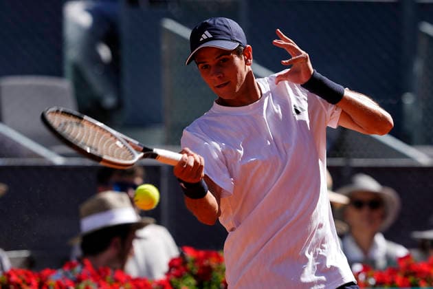 Rafael Jodar, Spain, during Madrid Open Tennis 2025 match. April 28, 2026. (20260428799)