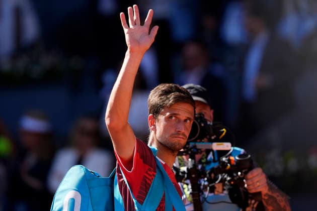 Vit Kopriva, Czech Republic, during Madrid Open Tennis 2025 match. April 28, 2026. (202604281003)