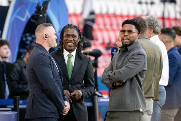 Hendrik Lamar, Wayne Rooney and Clarence Seedorf, Paris Saint Germain vs FC Bayern Munich, Champions League, semi-final, 28 04 2026 Paris Paris France Copyright: xkolbert-press MarcxNiemeyerx