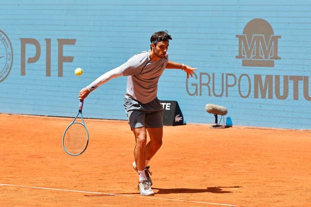 LorenzoMusetti (ITA), APRIL 28, 2026 - Tennis : Lorenzo Musetti during singles Round of 16 match against Jiri Lehecka on the ATP, Tennis Herren tour Masters 1000 tournaments Mutua Madrid Open tennis tournament at the Caja Magica in Madrid, Spain. Noxthirdxpartyxsales  aflo_328585906