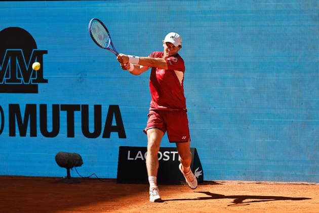 Casper Ruud (NOR), APRIL 28, 2026 - Tennis : Casper Ruud during singles Round of 16 match against Stefanos Tsitsipas on the ATP, Tennis Herren tour Masters 1000 tournaments Mutua Madrid Open tennis tournament at the Caja Magica in Madrid, Spain. Noxthirdxpartyxsales  aflo_328586322