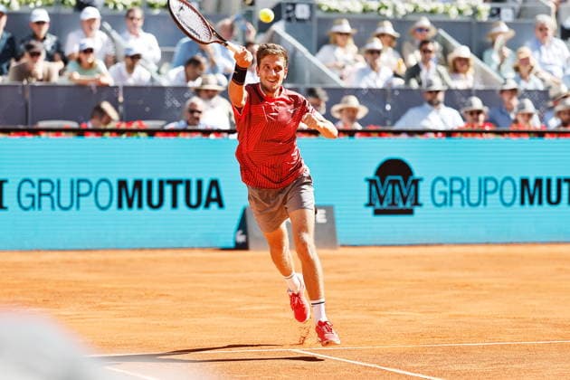 Vit Kopriva (CZE), APRIL 28, 2026 - Tennis : Vit Kopriva during singles Round of 16 match against Rafael Jodar on the ATP, Tennis Herren tour Masters 1000 tournaments Mutua Madrid Open tennis tournament at the Caja Magica in Madrid, Spain. Noxthirdxpartyxsales  aflo_328587141