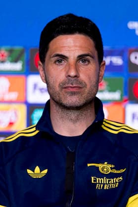 UEFA champions league - Atletico de Madrid vs Arsenal MADRID,SPAIN - 28 April:Head coach of Arsenal Mikel Arteta during the pre-match press conference, PK, Pressekonferenz of the UEFA Champions League 2025 26 semifinal first Leg match between Atletico de Madrid and Arsenal at Riyadh Air Metropolitano Stadium. (Photo by Guille Martinez f22photo) Madrid Riyadh Air Metropolitano Stadium Spain Copyright: xGuillermoxMartinezx