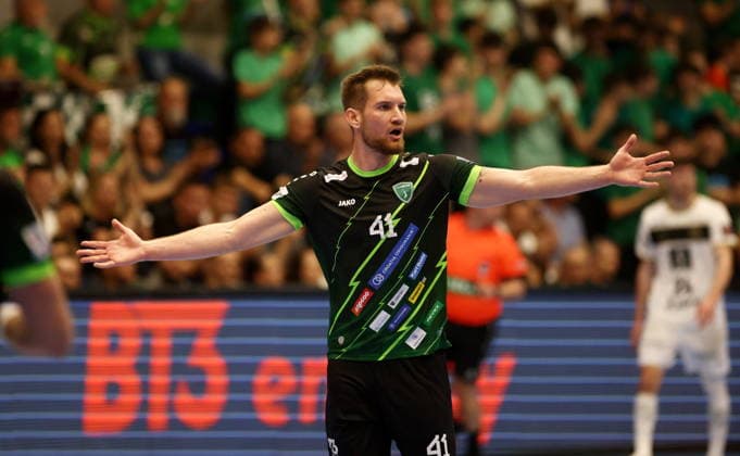 Croatia, Nasice, 280426. Handball match of the quarterfinals of the European League, Nexe - Kiel. In the photo: Tin Lucin. Photo: Marin Franov CROPIX Copyright: xxMarinxFranovx nexe_kiel2-280426