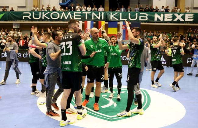 Croatia, Nasice, 280426. Handball match of the quarterfinals of the European League, Nexe - Kiel. Photo: Marin Franov CROPIX Copyright: xxMarinxFranovx nexe_kiel44-280426