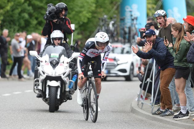 28 04 2026 Villars sur Glane, SWITZERLAND, Tour de Romandie 2026 Prologue Villars sur Glane Villars sur Glane Tadej Pogacar SLO Team UAE Emirates