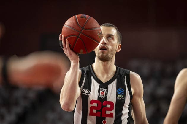 Cosea JL Bourg v Besiktas GAIN - EuroCup Final BOURG-EN-BRESSE, FRANCE - APRIL 28: Matt Thomas of Besiktas GAIN in action during EuroCup basketball final match between Besiktas GAIN and Cosea JL Bourg at the Ekinox in Bourg-en-Bresse France on April 28, 2026. Elyxandro Cegarra Anadolu Bourg-en-Bresse France. Editorial use only. Please get in touch for any other usage.  Copyright: x2026xAnadoluxElyxandroxCegarrax