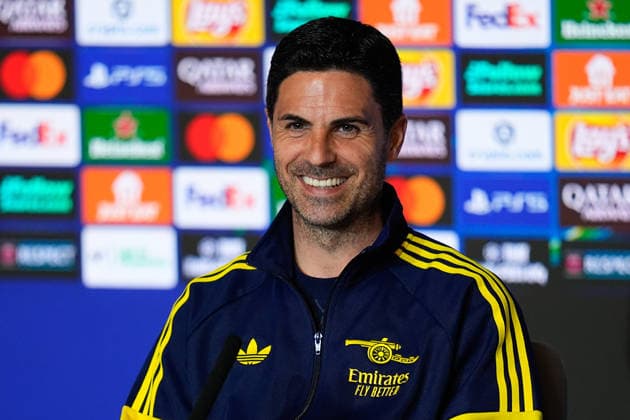 April 28, 2026, Madrid, Madrid, Spain: Mikel Arteta, head coach of Arsenal FC, attends his press conference, PK, Pressekonferenz ahead of their UEFA Champions League 2025 26 match against Atletico de Madrid at Riyadh Air Metropolitano on April 28, 2026, in Madrid, Spain. Madrid Spain - ZUMAa181 20260428_zaa_a181_334 Copyright: xDennisxAgyemanx