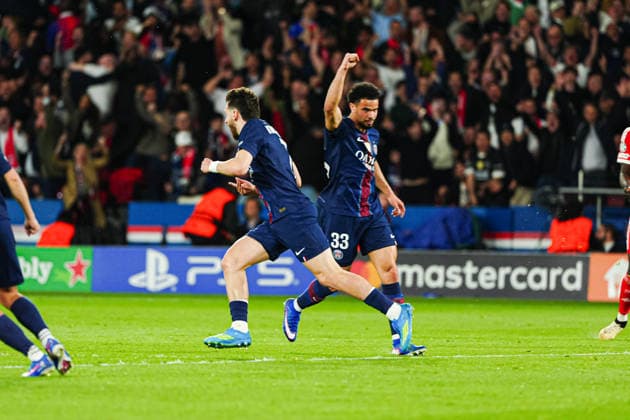 Goal celebration Paris St Germain after scoring 1 1 Khvicha Kvaratskhelia Paris St Germain, 07 FRA, Paris St Germain vs FC Bayern Munich, Football, UEFA Champions League, Semi-final, 2025 2026 season, 28 04 2026 FRA, Paris St Germain vs FC Bayern Munich, Football, UEFA Champions League, Semi-final, 2025 2026 season, 28 04 2026 Paris Copyright: xEibner-Pressefoto MarcelxvonxFehrnx EP_MFN