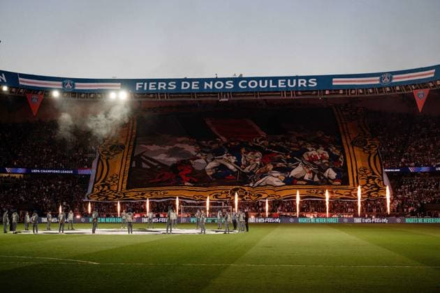 Choreography with pyrotechnics fans Paris , Paris Saint Germain vs FC Bayern Munich, Champions League, semi-final, 28 04 2026 Paris Paris France Copyright: xkolbert-press MarcxNiemeyerx