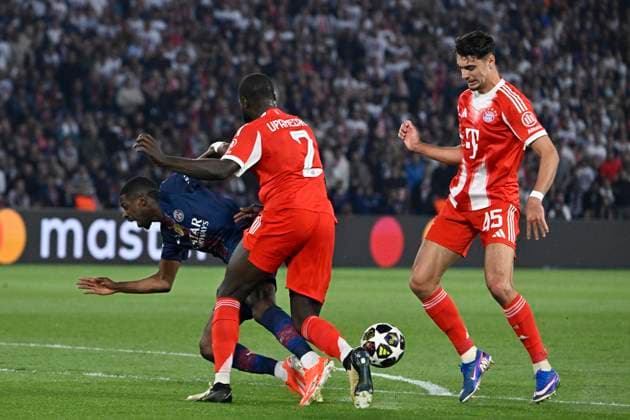 PSG - BAYERN PHOTOPQR OUEST FRANCE Stéphane Geufroi ; Paris ; 28 04 2026 ; Football Ligue des champions 2025-2026 Demi-finale (Aller) Paris SG - Bayern Munich. Paris, France, april 28th 2026. Champions League. Semi-final (First leg) Paris PSG - Bayern Munich. Paris France  Copyright: xPHOTOPQR OUESTxFRANCE MAXPPPxStéphanexGeufroix 20260428OFR9056 20260428OFR9056