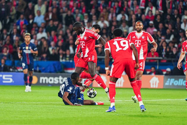 Ousmane DembÃ lÃ Paris St Germain, 10 , Dayot Upamecano FC Bayern Munich, 02 FRA, Paris St Germain vs FC Bayern Munich, Football, UEFA Champions League, Semi-final, 2025 2026 season, 28 04 2026 FRA, Paris St Germain vs FC Bayern Munich, Football, UEFA Champions League, Semi-final, 2025 2026 season, 28 04 2026 Paris Copyright: xEibner-Pressefoto MarcelxvonxFehrnx EP_MFN