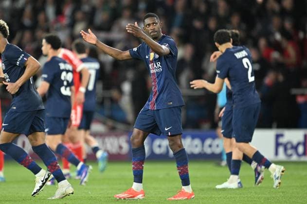 PSG v FC Bayern Munich - UEFA Champions League PARIS, FRANCE - APRIL 28: Ousmane Dembele of Paris Saint-Germain (PSG) celebrates after scoring a goal during the UEFA Champions League semi-final first leg match between PSG and FC Bayern Munich at Parc des Princes in Paris, France on April 28, 2026. Mustafa Yalcin Anadolu Paris France. Editorial use only. Please get in touch for any other usage.  Copyright: x2026xAnadoluxMustafaxYalcinx