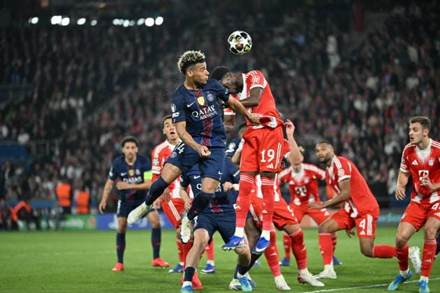 PSG v FC Bayern Munich - UEFA Champions League PARIS, FRANCE - APRIL 28: Desire Doue (14) of PSG in action during the UEFA Champions League semi-final first leg match between PSG and FC Bayern Munich at Parc des Princes in Paris, France on April 28, 2026. Mustafa Yalcin Anadolu Paris France. Editorial use only. Please get in touch for any other usage.  Copyright: x2026xAnadoluxMustafaxYalcinx