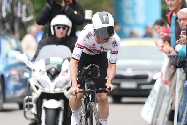 28 04 2026 Villars sur Glane, SWITZERLAND, Tour de Romandie 2026 Prologue Villars sur Glane Villars sur Glane Maximilian Schachmann GER Team Soudal Quick Step