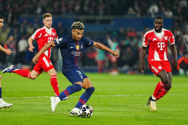Goal kick Goal chance DÃ sirÃ DouÃ Paris St Germain, 14 FRA, Paris St Germain vs FC Bayern Munich, Football, UEFA Champions League, Semi-final, 2025 2026 season, 28 04 2026 FRA, Paris St Germain vs FC Bayern Munich, Football, UEFA Champions League, Semi-final, 2025 2026 season, 28 04 2026 Paris Copyright: xEibner-Pressefoto MarcelxvonxFehrnx EP_MFN