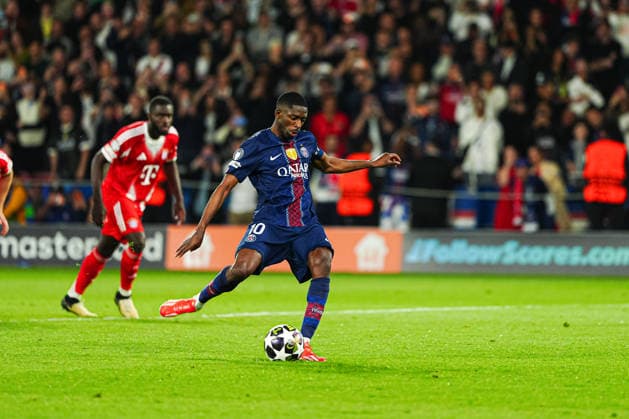 Goal for 3 2 from penalty kick Ousmane DembÃ lÃ Paris St Germain, 10 FRA, Paris St Germain vs FC Bayern Munich, Football, UEFA Champions League, Semi-final, 2025 2026 season, 28 04 2026 FRA, Paris St Germain vs FC Bayern Munich, Football, UEFA Champions League, Semi-final, 2025 2026 season, 28 04 2026 Paris Copyright: xEibner-Pressefoto MarcelxvonxFehrnx EP_MFN