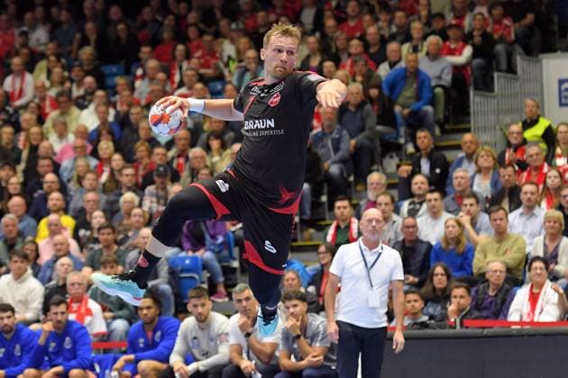David Mandic MT Melsungen 7 bwim Wurf , GER, MT Melsungen FC Porto POR , Handball, EHF European League Maenner, Quarter Final, Season 2025 2026, 28 04 2026, GER, MT Melsungen FC Porto, Handball, EHF Maenner, Quarter Final, Season 2025 2026, 28 04 2026 Kassel Copyright: xEibner-Pressefotox xRolandxSippelx EP_RSL
