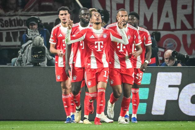 April 28, 2026, Paris, France, France: Michael OLISE of Bayern Munich celebrate his goal with teammates during the UEFA Champions League match between Paris Saint-Germain and FC Bayern Munich at Parc des Princes Stadium on April 28, 2026 in Paris, France. Paris France - ZUMAm308 20260428_zsp_m308_012 Copyright: xMatthieuxMirvillex
