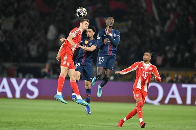 PSG v FC Bayern Munich - UEFA Champions League PARIS, FRANCE - APRIL 28: Warren Zaire-Emery (33) of FC Bayern Munich in action during the UEFA Champions League semi-final first leg match between PSG and FC Bayern Munich at Parc des Princes in Paris, France on April 28, 2026. Mustafa Yalcin Anadolu Paris France. Editorial use only. Please get in touch for any other usage.  Copyright: x2026xAnadoluxMustafaxYalcinx