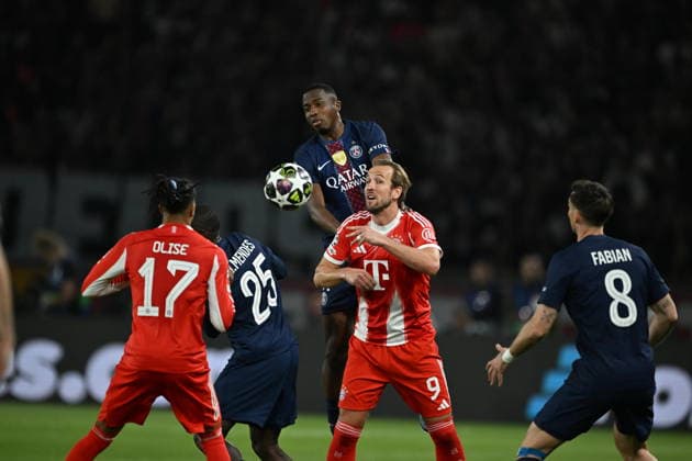 PSG v FC Bayern Munich - UEFA Champions League PARIS, FRANCE - APRIL 28: Harry Kane of Bayern Munich in action during the UEFA Champions League semi-final first leg match between PSG and FC Bayern Munich at Parc des Princes in Paris, France on April 28, 2026. Mustafa Yalcin Anadolu Paris France. Editorial use only. Please get in touch for any other usage.  Copyright: x2026xAnadoluxMustafaxYalcinx