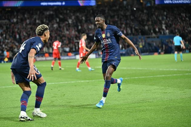 PSG v FC Bayern Munich - UEFA Champions League PARIS, FRANCE - APRIL 28: Ousmane Dembele of PSG celebrates after scoring a goal during the UEFA Champions League semi-final first leg match between PSG and FC Bayern Munich at Parc des Princes in Paris, France on April 28, 2026. Mustafa Yalcin Anadolu Paris France. Editorial use only. Please get in touch for any other usage.  Copyright: x2026xAnadoluxMustafaxYalcinx