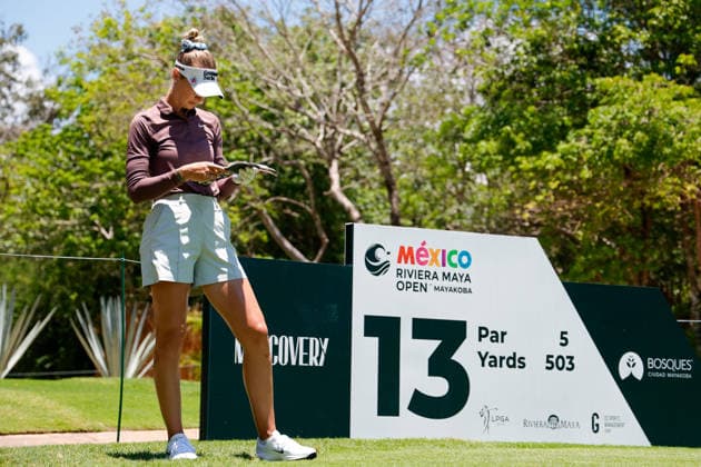 RIVIERA MAYA OPEN AT MAYAKOBA 2026 RIVIERA MAYA OPEN AT MAYAKOBA 2026 28042026 PLAYA DEL CARMEN, QUINTANA ROO Action photo of Nelly Korda of the USA, during practice day of the Riviera Maya Open at Mayakoba 2026 at El Camaleon Golf Club in Playa del Carmen, Mexico Action photo of Kelly Korda of the USA, during practice day of the Riviera Maya Open at Mayakoba 2026 held at El Camaleon Golf Club in Playa del Carmen, Mexico Photo by IMAGENSHOP AGENCIA FOTOGRAFICA PLAYA DEL CARMEN QUINTANA ROO MEXICO Copyright: xYOALIxMARTINEZx