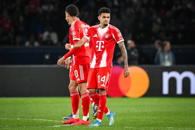 April 28, 2026, Paris, France, France: Luis DIAZ of Bayern Munich celebrates his goal during the UEFA Champions League match between Paris Saint-Germain and FC Bayern Munich at Parc des Princes Stadium on April 28, 2026 in Paris, France. Paris Saint-Germain V FC Bayern Munich - UEFA Champions League  - ZUMAm308 20260428_zsp_m308_023 Copyright: xMatthieuxMirvillex